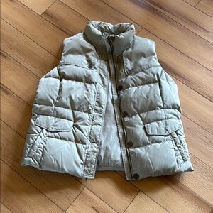Lands' End Women's Tan Puffer Vest